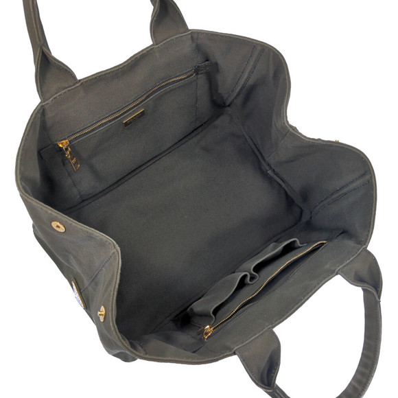 Prada Canapa Tote Logo Bag Khaki - Picture 8 of 10